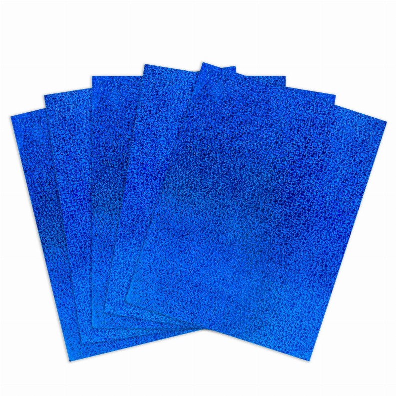 Holographic Card Stock - 8.5inx11inBlueSparkle