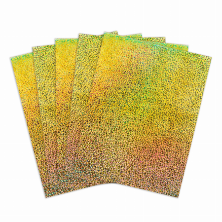 Holographic Self-Adhesive Paper - 8.5inx11in Gold