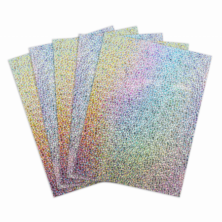 Holographic Self-Adhesive Paper - 8.5inx11in Silver