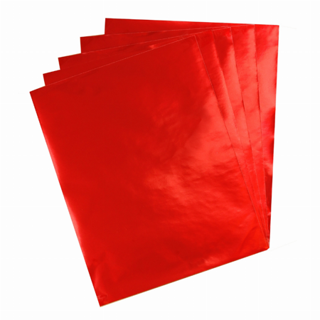 Metallic Paper 8.5inx11in Red 