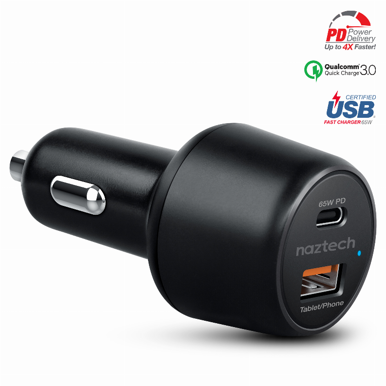  SpeedMax65 PD65W + QC3 Car Charger