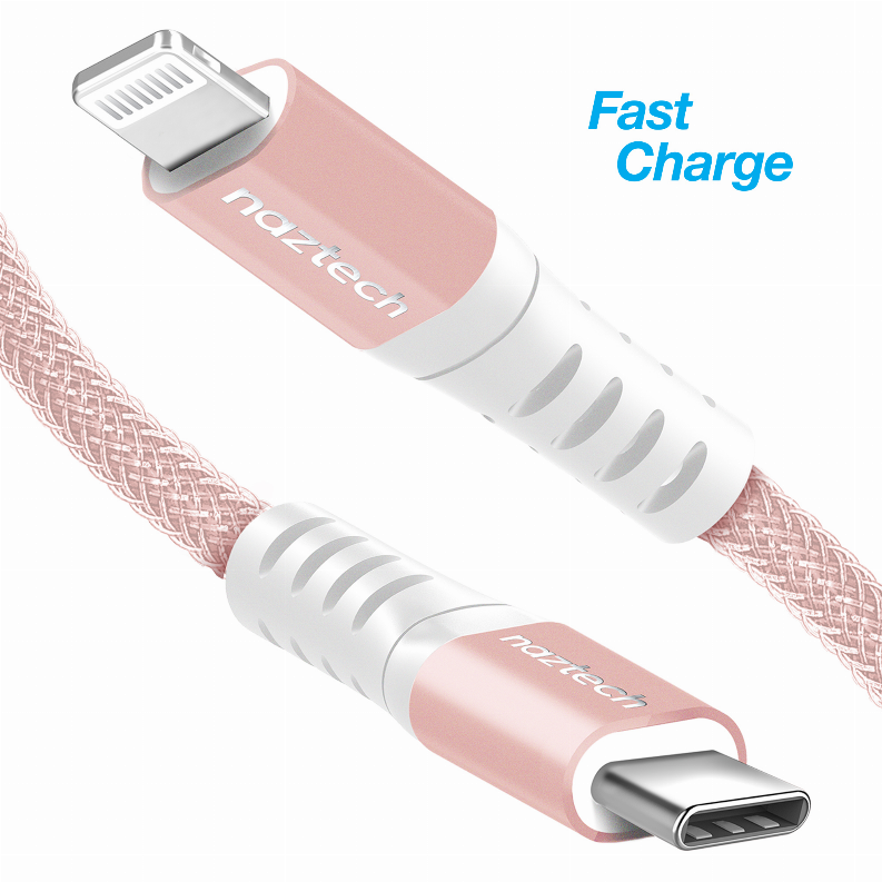 Braided Fast Charge MFi Lightning to USB-C Cable 4ft