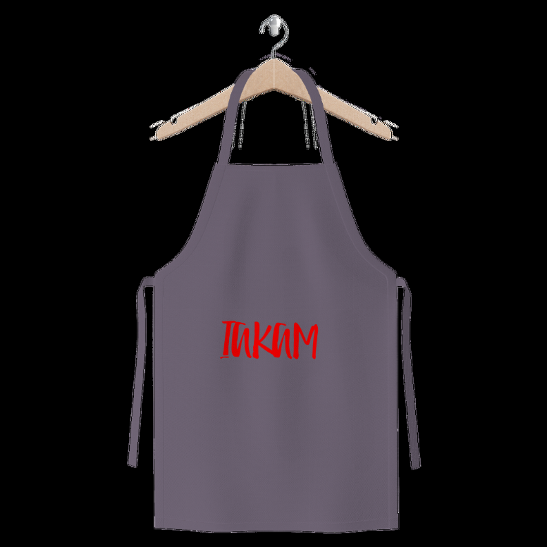 IAKAM Red Premium Jersey Apron   One Size   Dark Grey