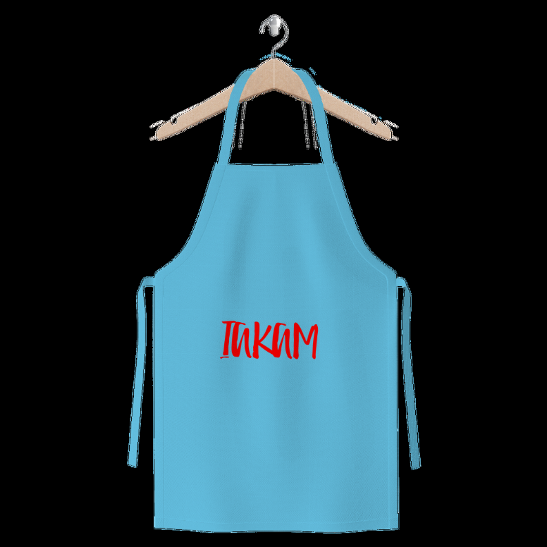 IAKAM Red Premium Jersey Apron   One Size   Light Blue