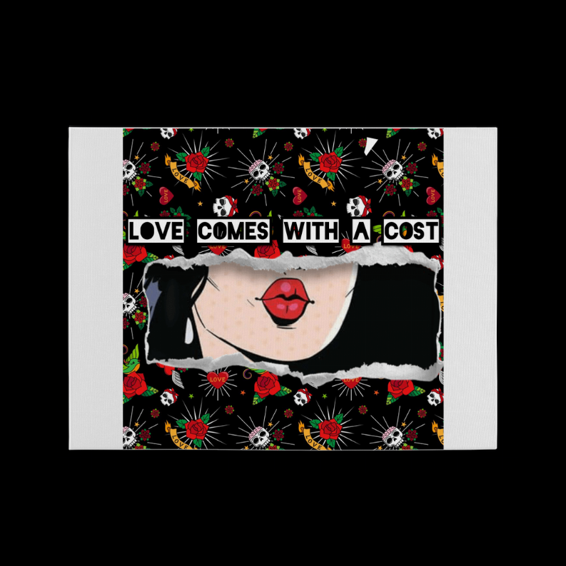 Love Cost Premium Stretched Canvas   24x18"    Matte