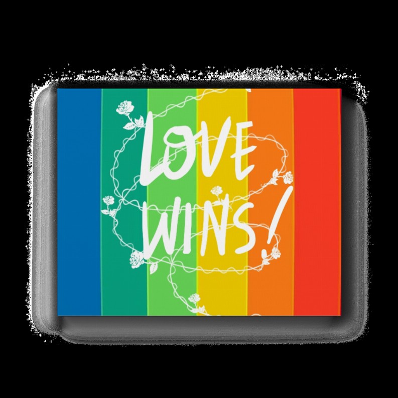 Love Wins Premium Stretched Canvas  12x8"   Matte