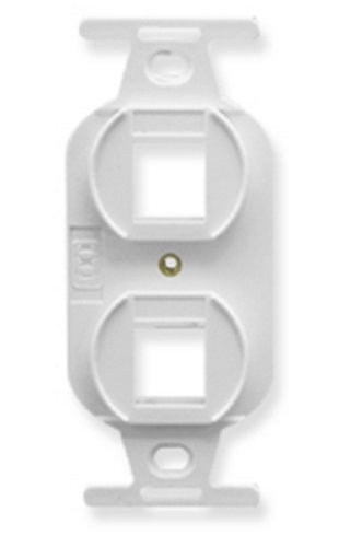 Insert- Electrical- 2-Port- White