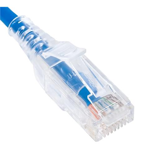 PATCH CORD- CAT 6 SLIM CLEAR SR 25PK 5FT