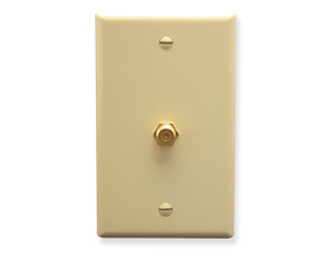 Wall Plate- F-Type- Ivory