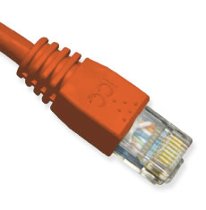 PATCH CORD- CAT 5e- MOLDED BOOT- 1' RD