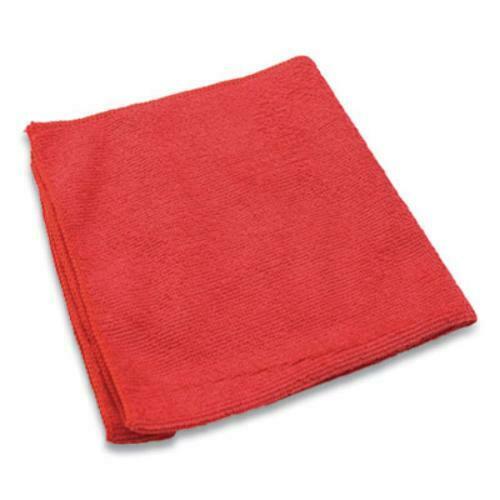 Lightweight Microfiber Cloths, 16 x 16, Red, 240/Case