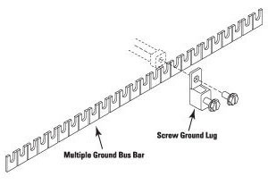 UltraLinx 66 Block 25 Pair Ground Bar