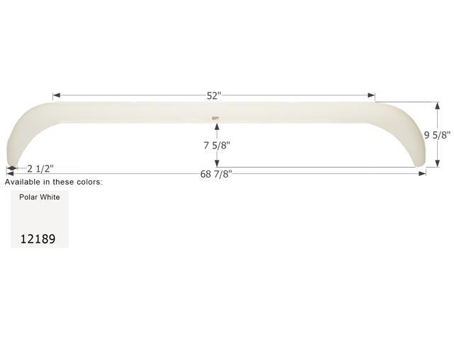 FENDER SKIRT, TANDEM, SKYLINE, FS2189, POLAR WHITE