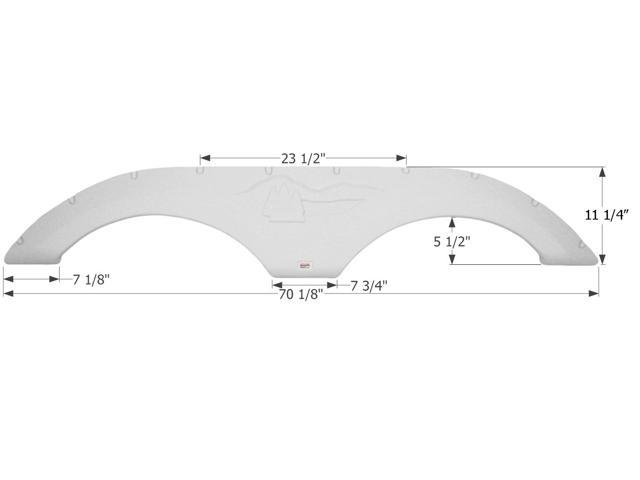 FENDER SKIRT, TANDEM, FOREST RIVER, FS2072, GREY