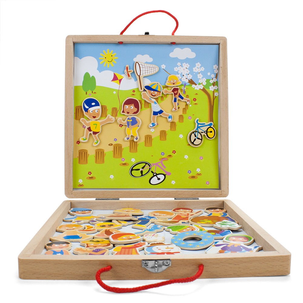 Wooden Wonders Four Seasons Magnetic Playset