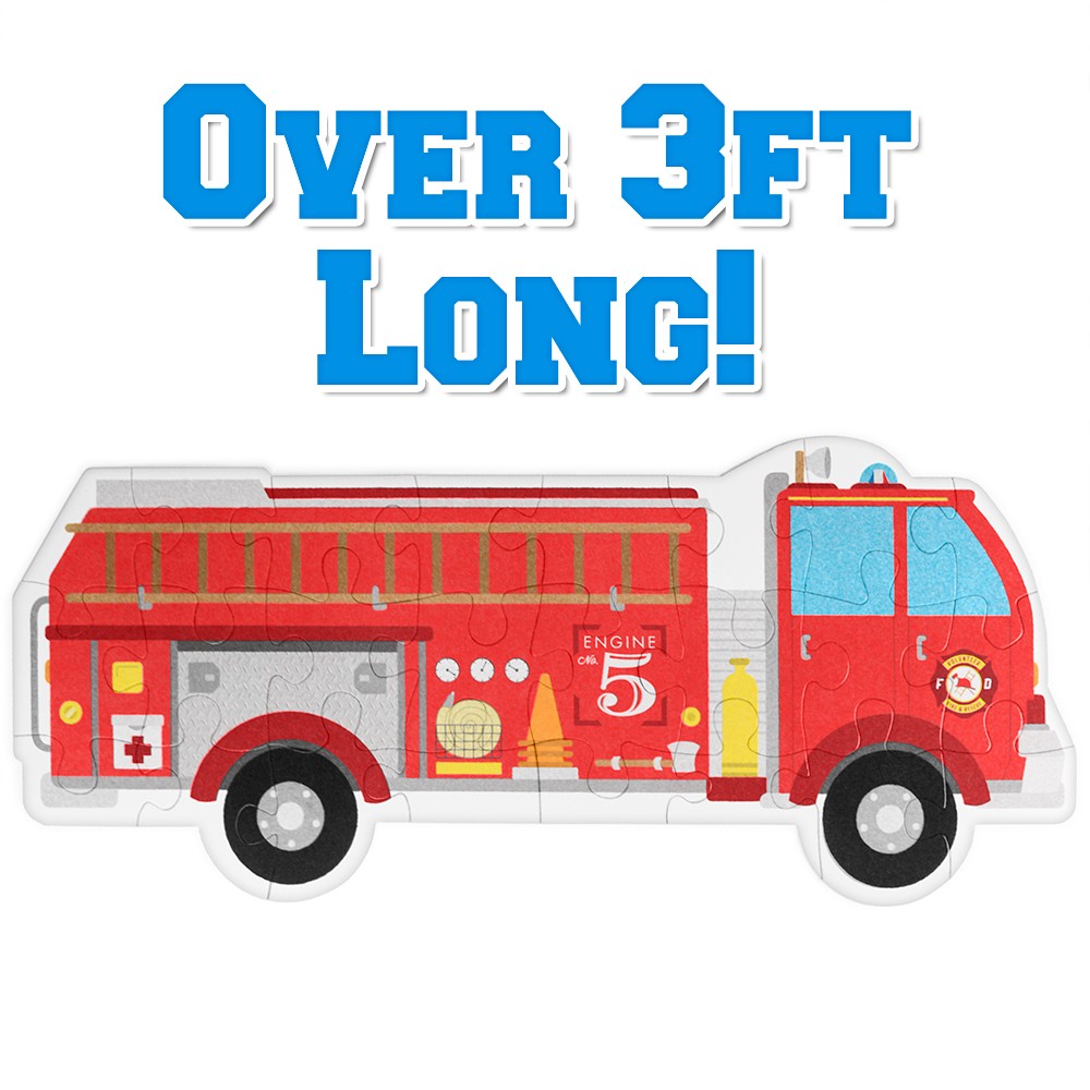 24 Piece Jumbo Fire Engine Floor Puzzle