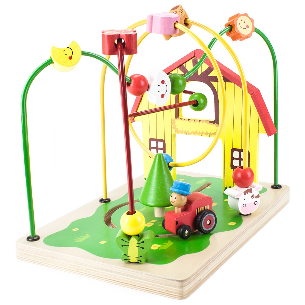 Wooden Wonders Busy Barnyard Bead Maze