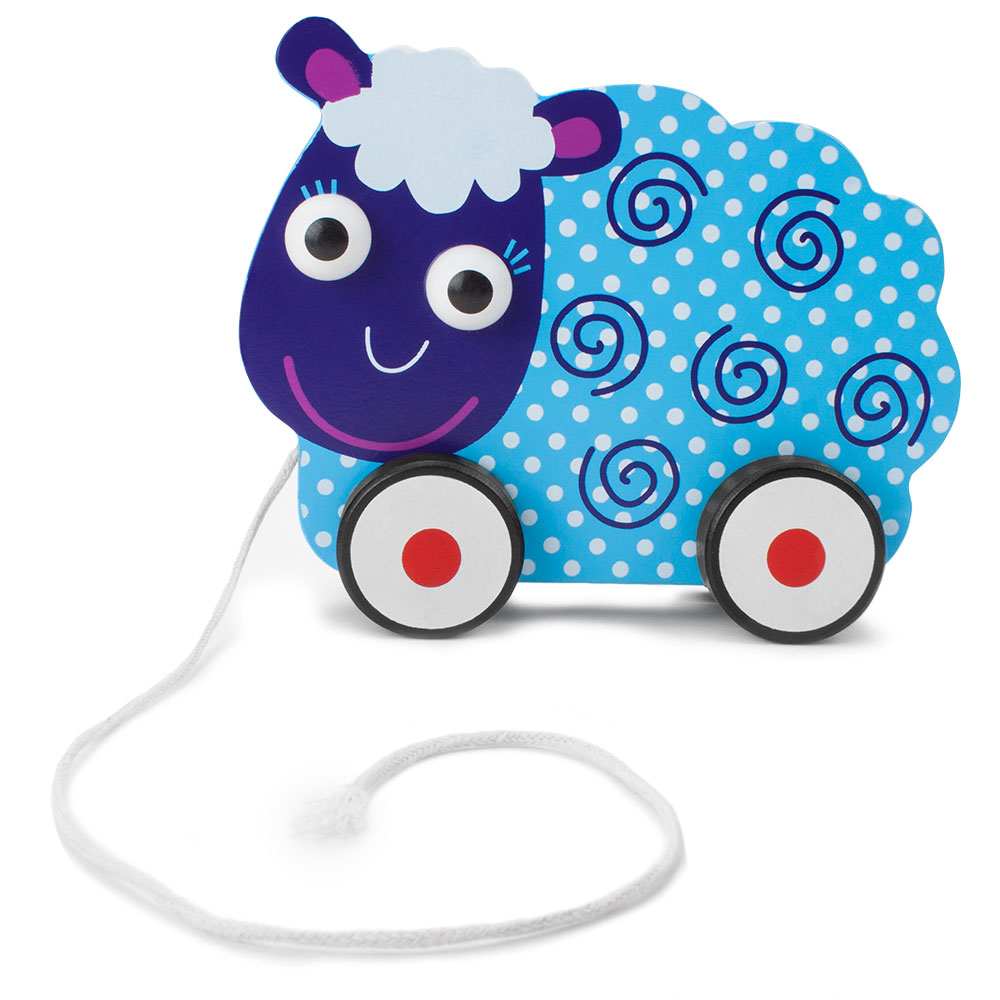 Wooden Wonders Push-n-Pull Swirly Sheep