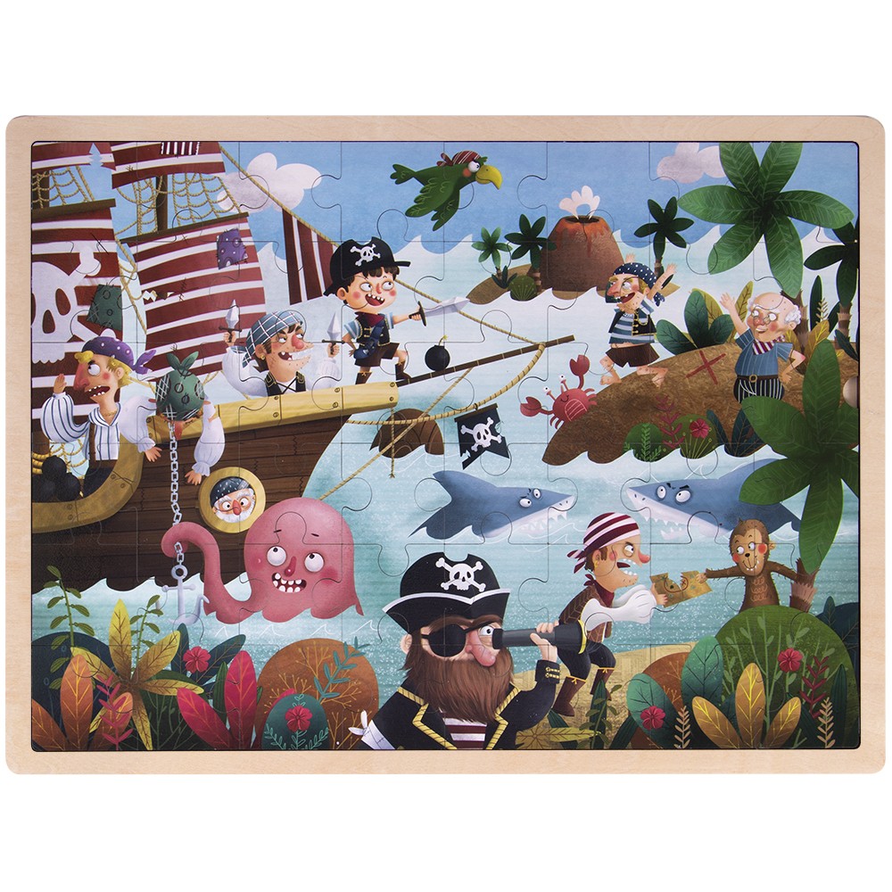 Ollie and Mr. Noodle: Playful Pirate Ship Jigsaw Puzzle