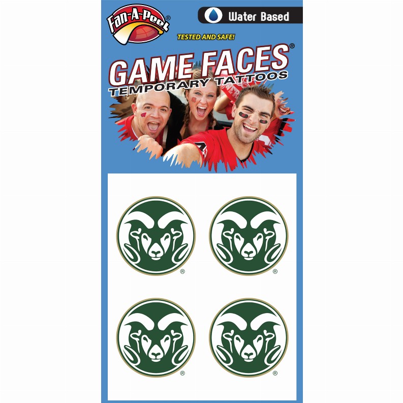 Fan-A-Peel / Gamesfaces Water Tattoos - Colorado State