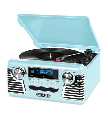 Victrola Retro Record Player Teal