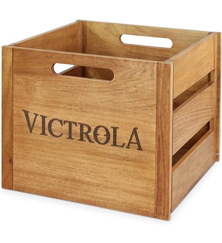 Victrola Wooden Record and Vinyl Crate