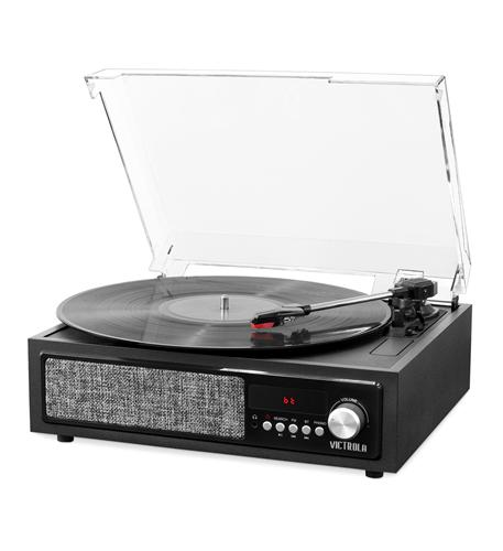 Victrola Black 3in1 Record Player BT