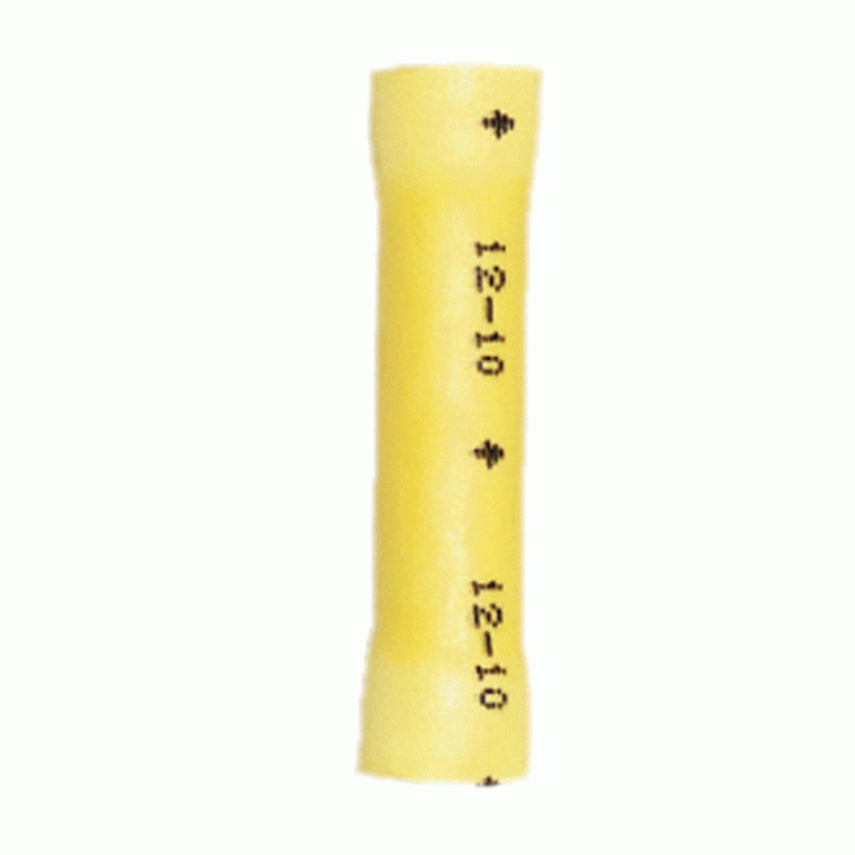 Butt Conn Vinyl Yellow 12-10GA 100 Pack