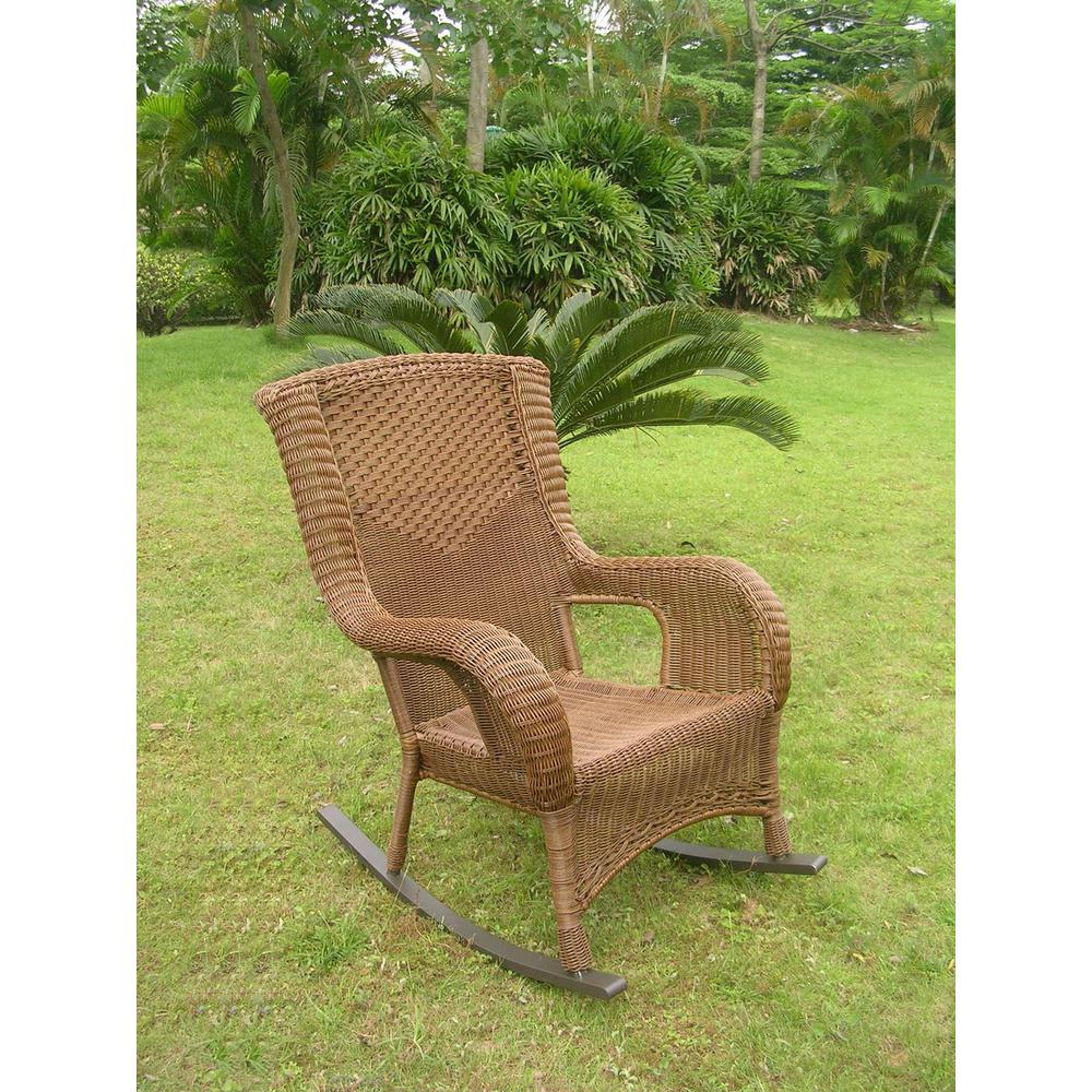 San Tropez Resin Wicker Aluminum Rocker