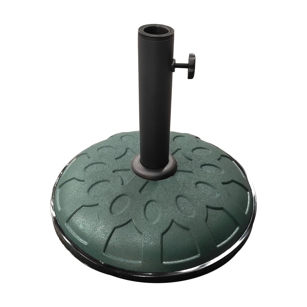 25-Pound Resin Compound Umbrella Base Forest Green