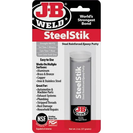 STEELSTIK CARDED 2OZ (3.5IN) PUTTY STICK