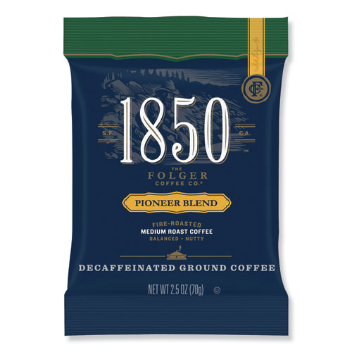Coffee Fraction Packs, Pioneer Blend Decaf, Medium Roast, 2.5 oz Pack, 24 Packs/Case