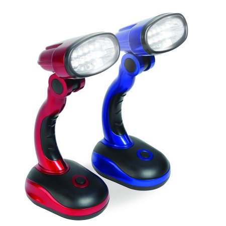 Ideaworks 6173Multi Blue And Red LED 2 Desk Lamps