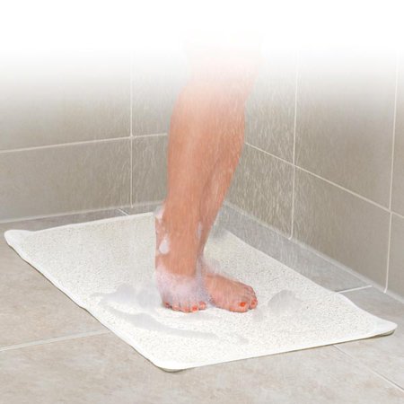 Ideaworks JB6707 White Hydro Shower And Bath Rug