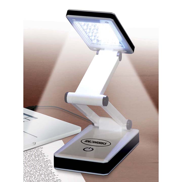 Ideaworks JB6921 White Super Bright Portable LED Desk Lamp