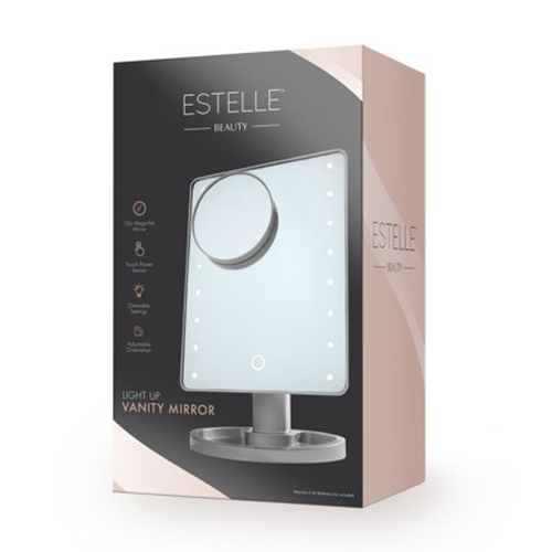 Estelle ES91200-14 Metallic Gray-Makeup Mirror