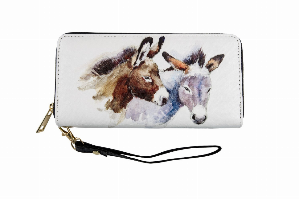 AWST Int'l Pair of Donkeys Clutch Wallet