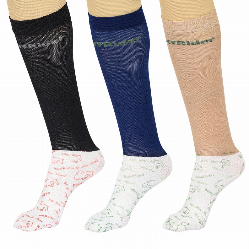 Ecorider By TuffRider Ladies 3 Pack Socks