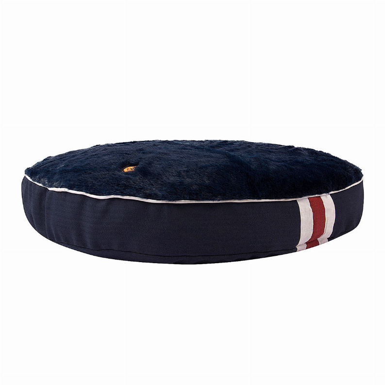 Halo Sam Round Dog Bed S EC Navy