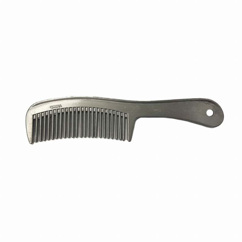 Tuffrider Aluminum Comb with Handle - 8 Silver