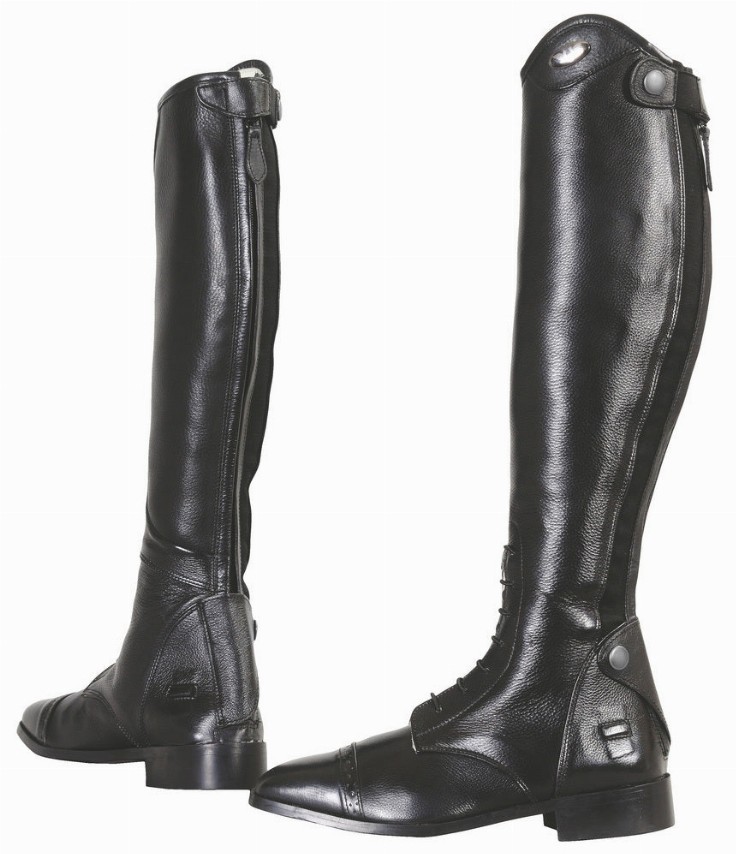 Tuffrider Women Leather Regal Field Boots - 6.5 Black Regular