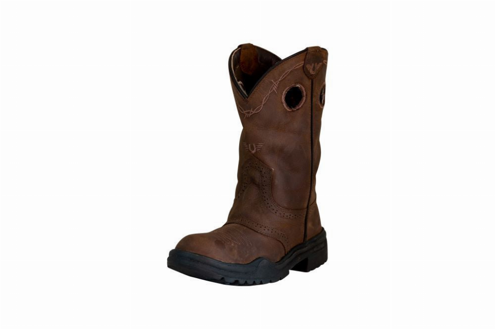 TuffRider Ladies Leigh Round Toe Western Boot 11 Brown