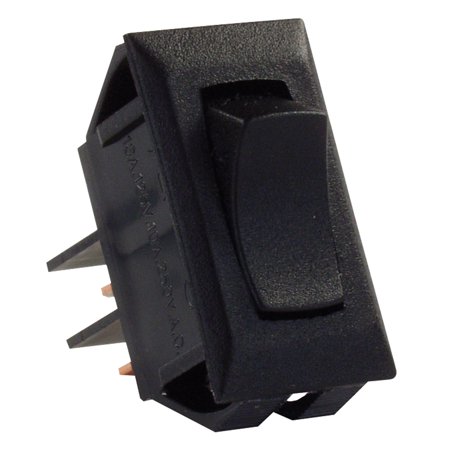 12V Mom-On/Off Switch, Black