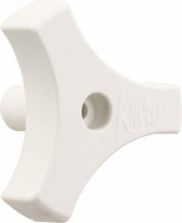 13/16IN TRI-LUG WINDOW KNOB, WHITE