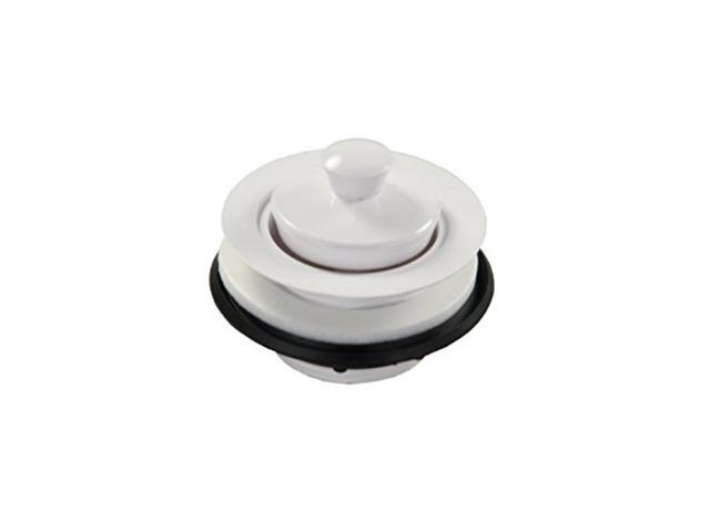 Plastic Strainer W/Pop-Stop Stopper, White