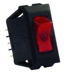 Illuminated 12V On/Off Switch, Red/Black