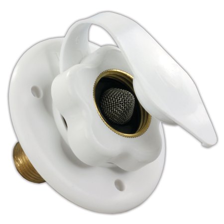 City Water Flange W/ 1/2In Mpt, Polar White