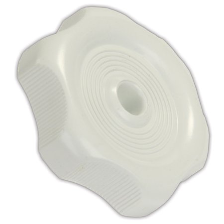 WINDOW KNOB W/1IN SHAFT, WHITE