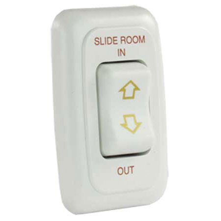 Single Slide-Out Switch Assembly W/Bezel, White