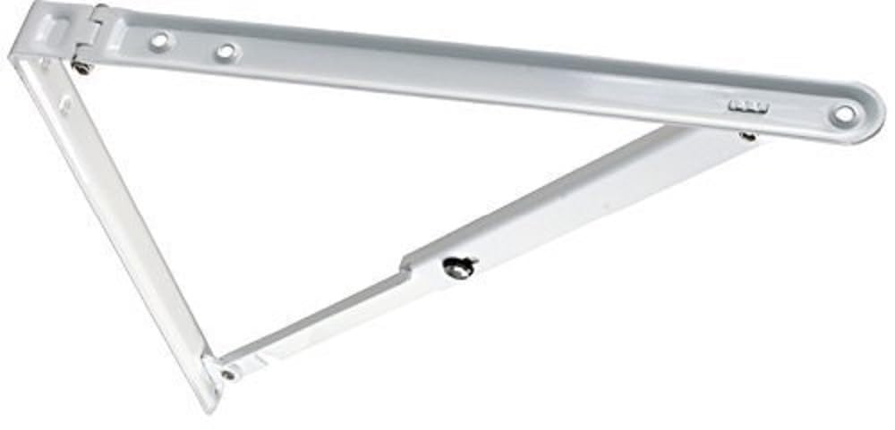 FOLDING SHELF BRACKET WHITE